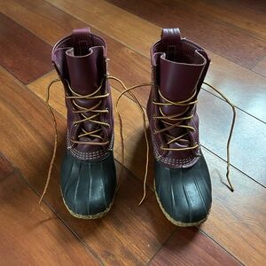 L.L. Bean Women's Winter Boots - Burgundy and Black
